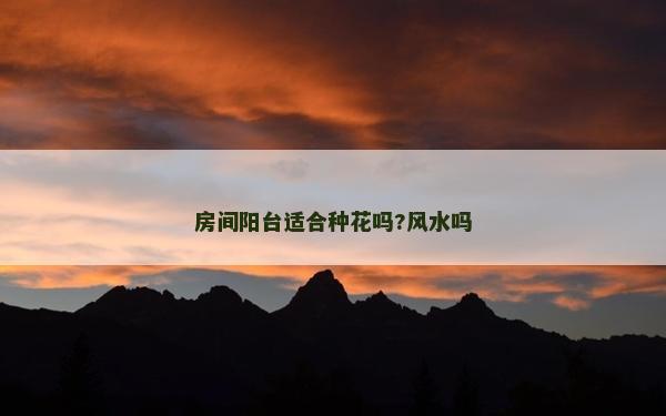 房間陽臺適合種花嗎?風水嗎