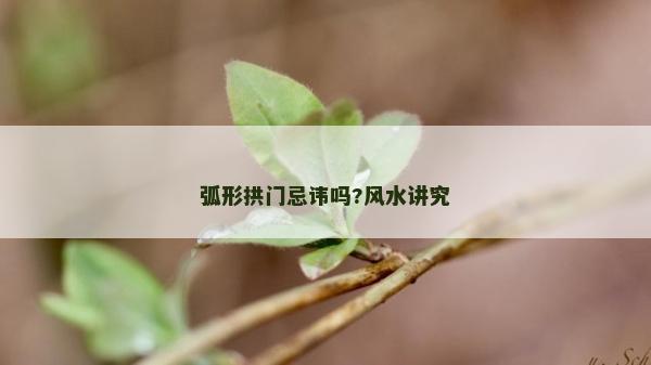 弧形拱門忌諱嗎?風水講究