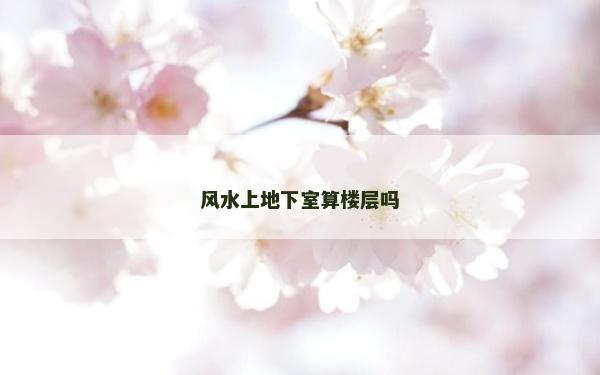 風水上地下室算樓層嗎