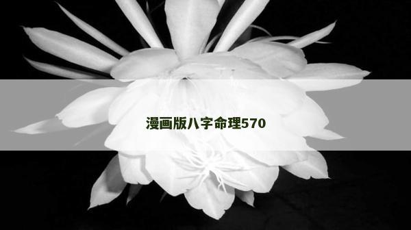 漫畫版八字命理570