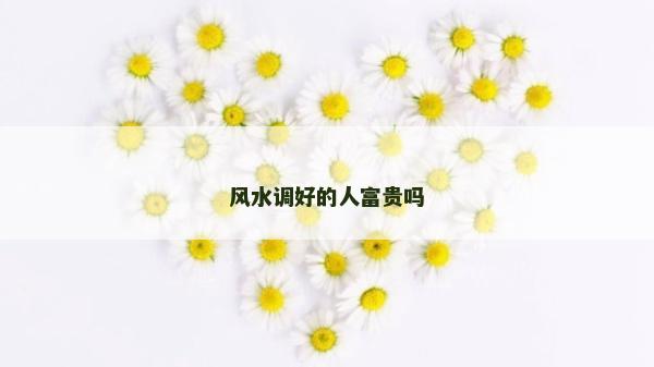風(fēng)水調(diào)好的人富貴嗎