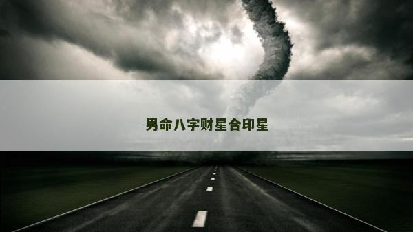 男命八字財星合印星