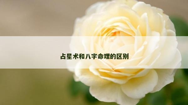 占星術(shù)和八字命理的區(qū)別