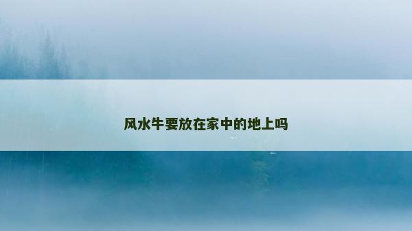 風水牛要放在家中的地上嗎