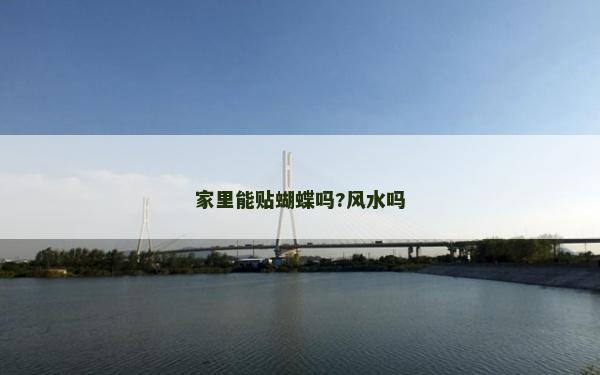 家里能貼蝴蝶嗎?風水嗎