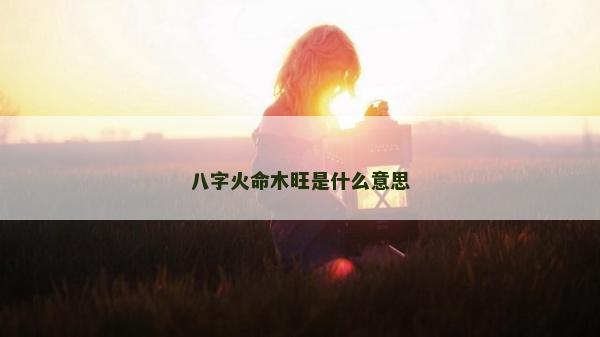 八字火命木旺是什么意思
