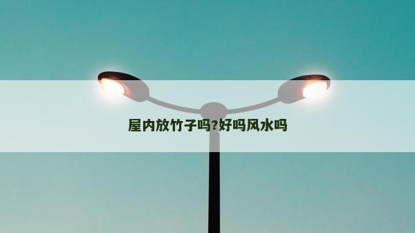 屋內(nèi)放竹子嗎?好嗎風(fēng)水嗎