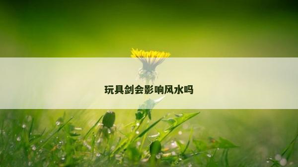 玩具劍會影響風水嗎