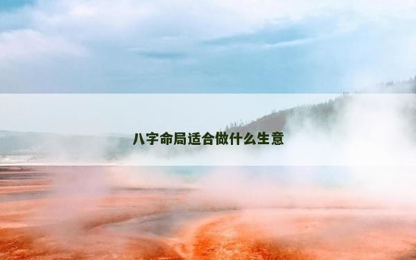 八字命局適合做什么生意