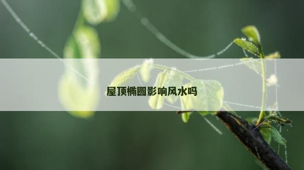 屋頂橢圓影響風水嗎