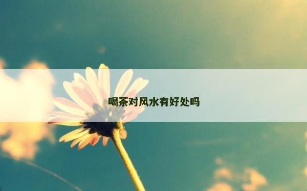 喝茶對風(fēng)水有好處嗎