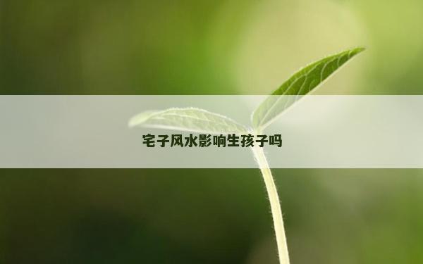 宅子風(fēng)水影響生孩子嗎