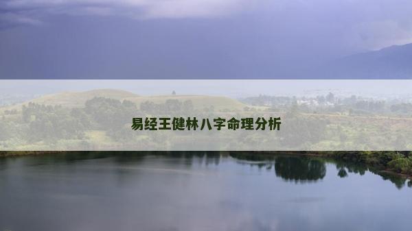 易經王健林八字命理分析