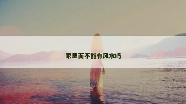 家里面不能有風水嗎