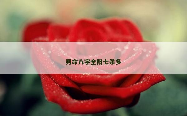 男命八字全陽七殺多
