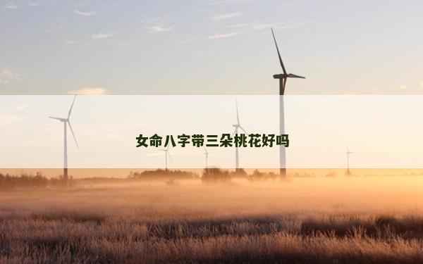 女命八字帶三朵桃花好嗎 女命八字帶三朵桃花好嗎