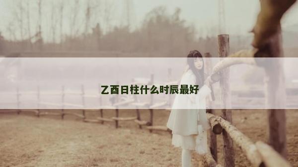 乙酉日柱什么時(shí)辰最好