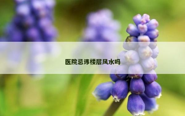 醫院忌諱樓層風水嗎