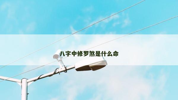 八字中修羅煞是什么命