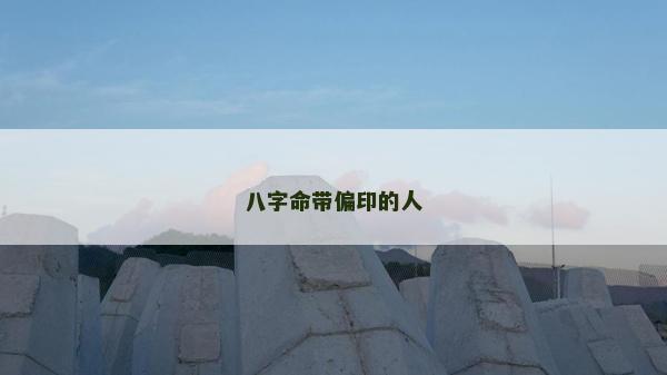 八字命帶偏印的人