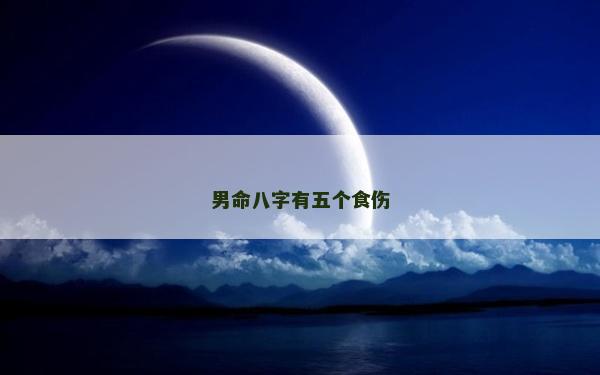男命八字有五個食傷