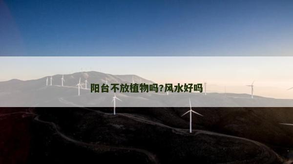 陽臺不放植物嗎?風(fēng)水好嗎