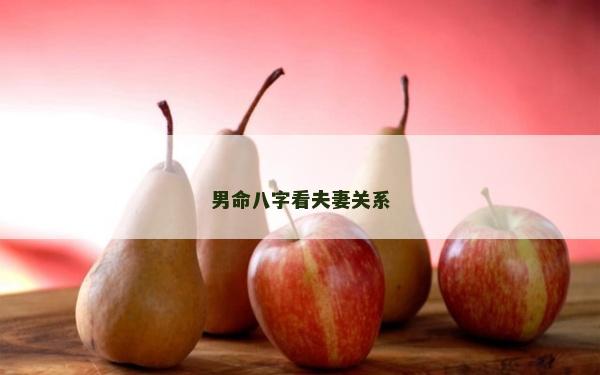 男命八字看夫妻關(guān)系
