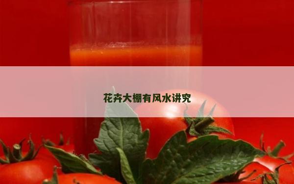 花卉大棚有風(fēng)水講究