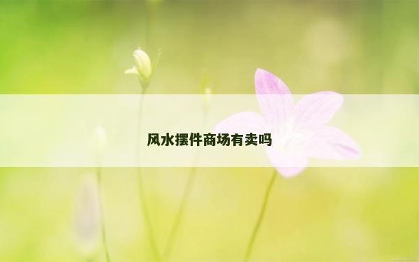 風(fēng)水?dāng)[件商場(chǎng)有賣嗎