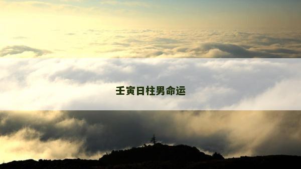 壬寅日柱男命運(yùn)