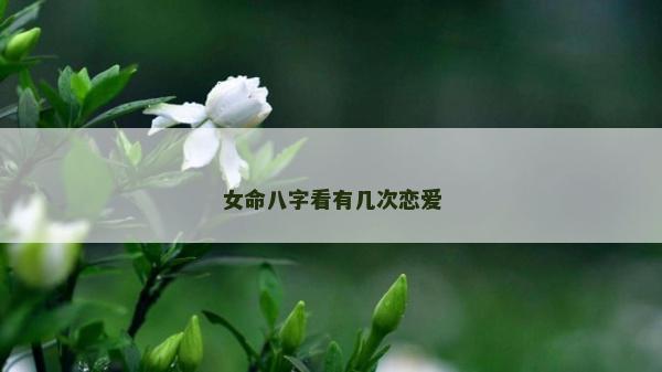 女命八字看有幾次戀愛(ài)