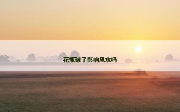 花瓶破了影響風水嗎 花瓶破了影響風水嗎
