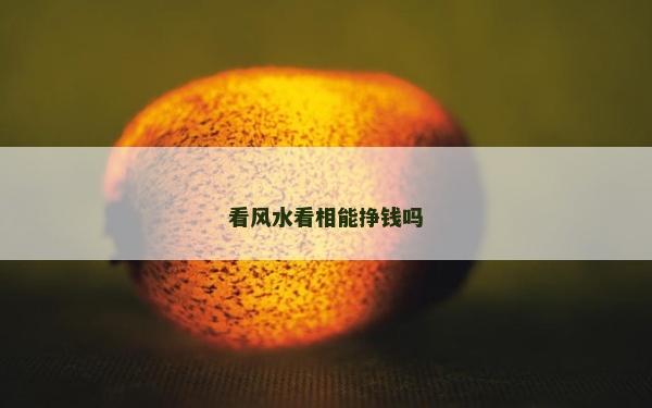 看風水看相能掙錢嗎