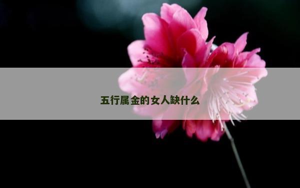 五行屬金的女人缺什么