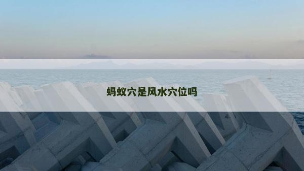 螞蟻穴是風水穴位嗎 螞蟻穴是風水穴位嗎