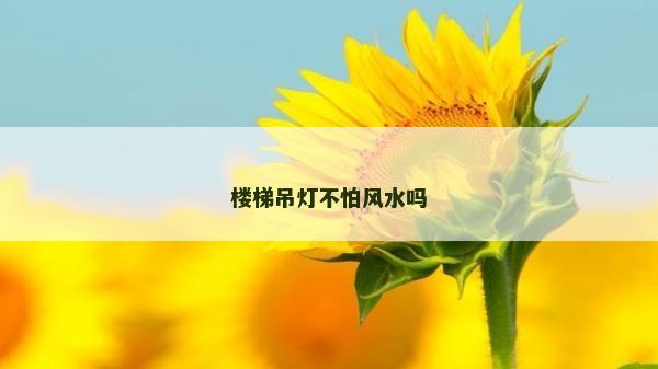 樓梯吊燈不怕風水嗎
