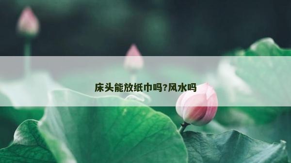 床頭能放紙巾嗎?風水嗎