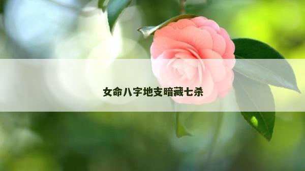女命八字地支暗藏七殺