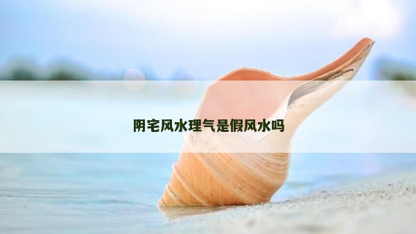 陰宅風水理氣是假風水嗎