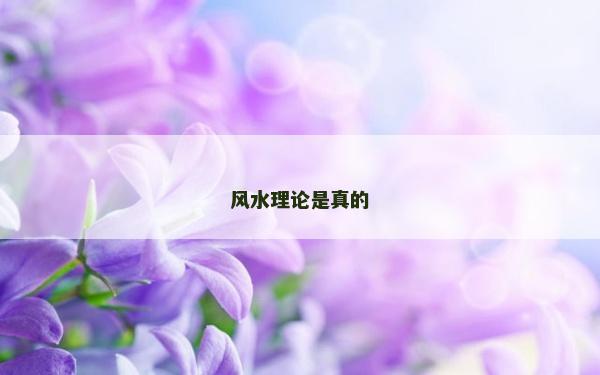 風水理論是真的