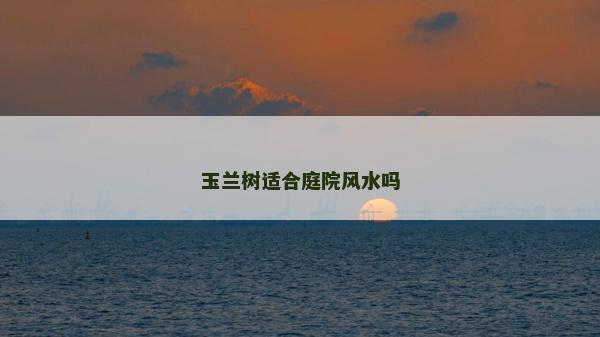 玉蘭樹適合庭院風水嗎 玉蘭樹適合庭院風水嗎