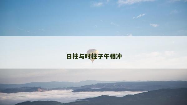 日柱與時柱子午相沖