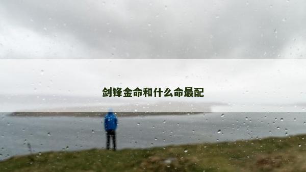 劍鋒金命和什么命最配