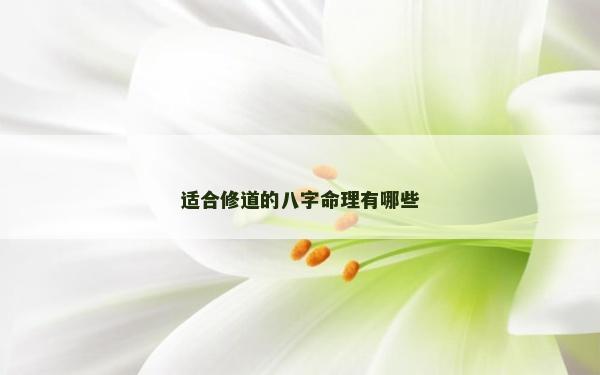 適合修道的八字命理有哪些