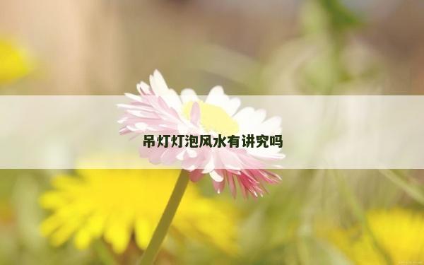 吊燈燈泡風水有講究嗎