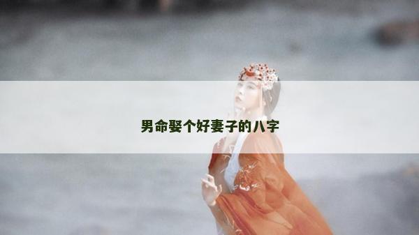 男命娶個好妻子的八字