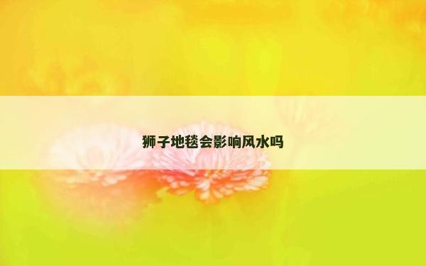 獅子地毯會影響風水嗎