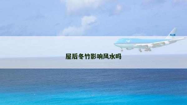 屋后冬竹影響風水嗎