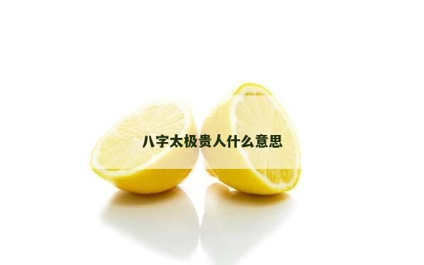 八字太極貴人什么意思 八字太極貴人什么意思