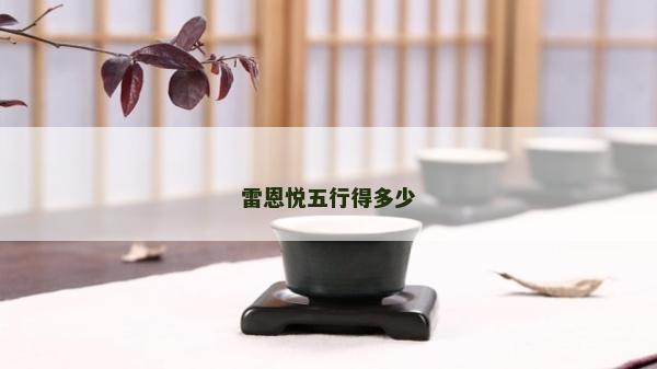 雷恩悅五行得多少